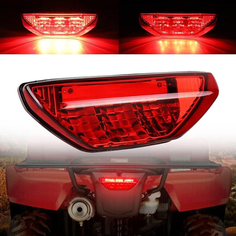 Cavauu ATV Motorcycle LED Tail Light Waterproof for Honda TRX LED Brake Lamp Replaces# 33700-HN1-A71 Compatible with Honda TRX 250 300 400EX Rancher 420 TRX400X 500 700 (1 PCS) (Red) - Image 1